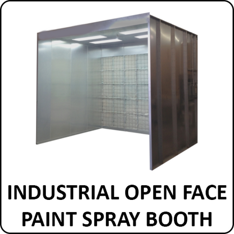 Open Face Industrial Paint Spray Booth - Total Finishing Supplies