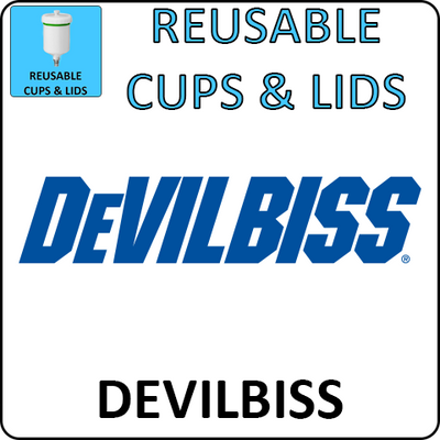 Vasos y tapas reutilizables DeVilbiss