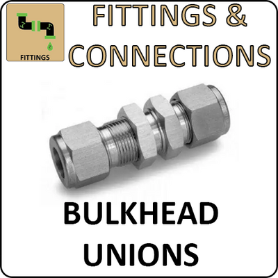 Hosco Fittings and Connections - 316 Stainless Steel Compression & Instrumentation Fittings - Bulkhead Unions