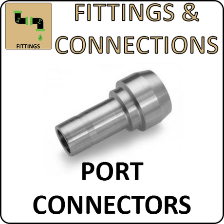 Hosco Fittings and Connections - 316 Stainless Steel Compression & Instrumentation Fittings - Port Connectors