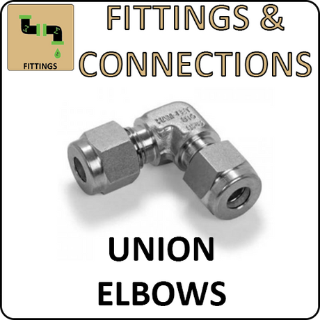 Hosco Fittings and Connections - 316 Stainless Steel Compression & Instrumentation Fittings - Union Elbows