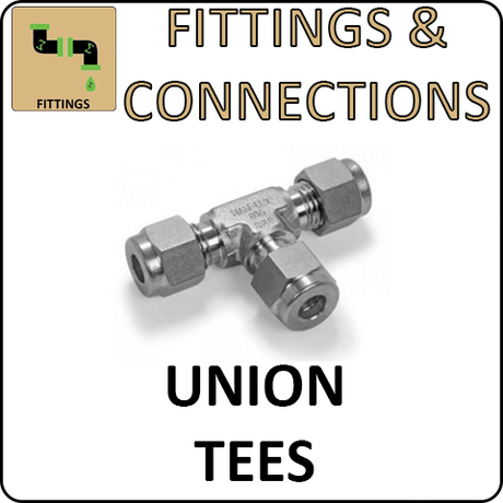 Hosco Fittings and Connections - 316 Stainless Steel Compression & Instrumentation Fittings - Union Tees