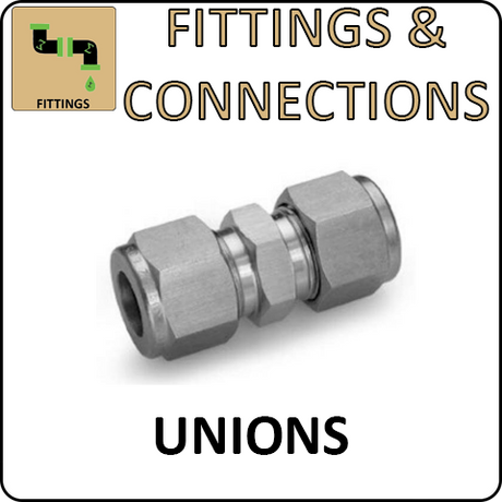 Hosco Fittings and Connections - 316 Stainless Steel Compression & Instrumentation Fittings - Unions