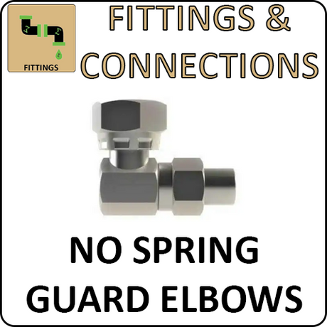 Hosco Fittings and Connections - Hose and Tubing - No Spring Guard Elbows