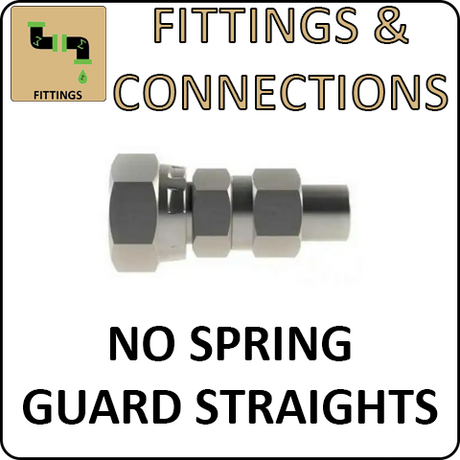 Hosco Fittings and Connections - Hose and Tubing - No Spring Guard Straights
