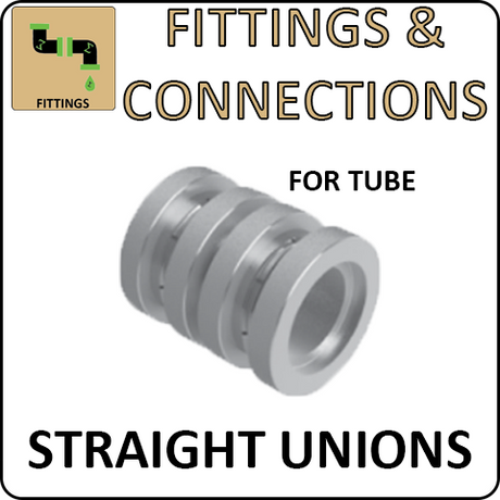 Hosco Fittings and Connections - Prefis™ Connectors - Straight Union for Tube