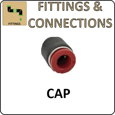Hosco Fittings and Connections - Push to Connect Fittings - Caps