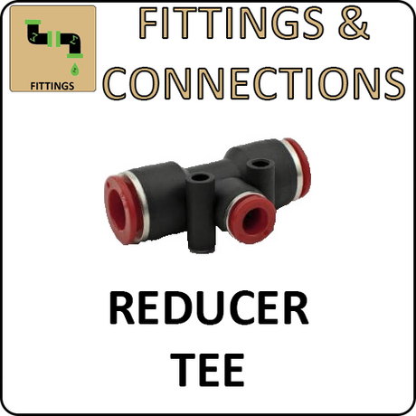 Hosco Fittings and Connections - Push to Connect Fittings - Reducer Tees