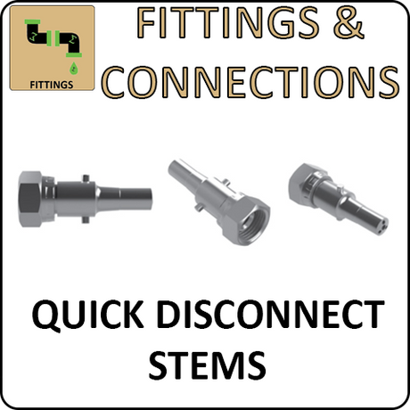 Hosco Fittings and Connections - Spray Gun Connectors - Quick Disconnect Stems