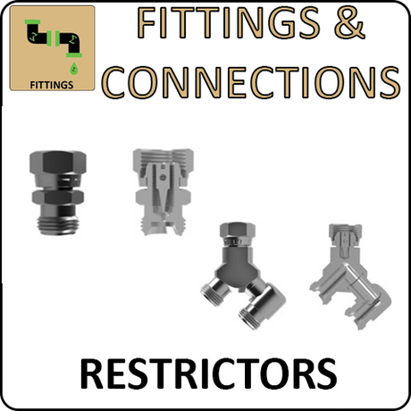 Hosco Fittings and Connections - Spray Gun Connectors - Restrictors