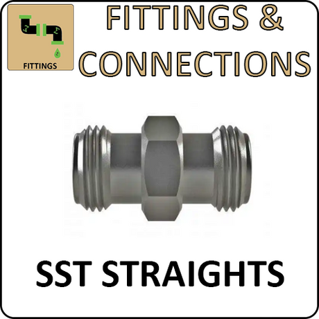 Hosco Fittings and Connections - SST Fittings and Adaptors - SST Straights