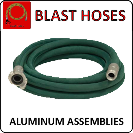Pirate Brand Blast Hoses - Green Aluminum Assembly