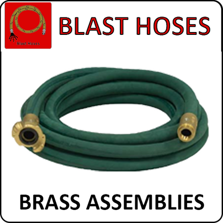 Pirate Brand Blast Hoses - Green Brass Assembly