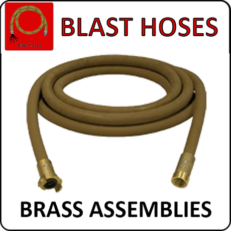 Pirate Brand Blast Hoses - Tan Brass Assembly