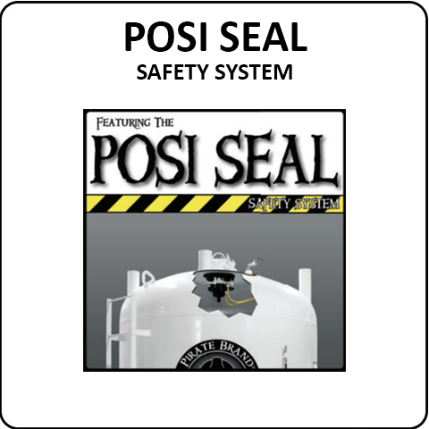 Pirate Brand Products with the Posi Seal System Feature