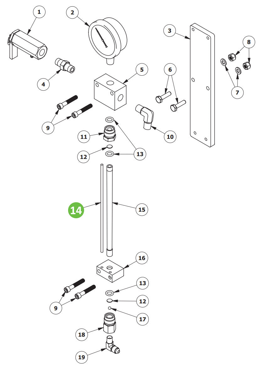 Binks 101-9472 Flow Meter Rod