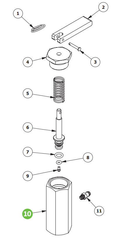 Binks 101-9478 Relief Valve Body