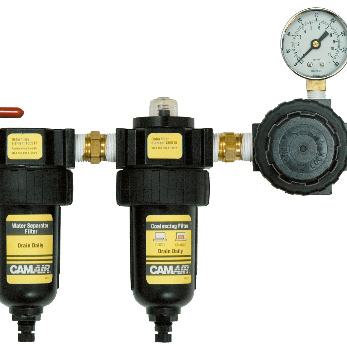 DeVilbiss CamAir 2-Stage Air Filtration/Regulation Systems