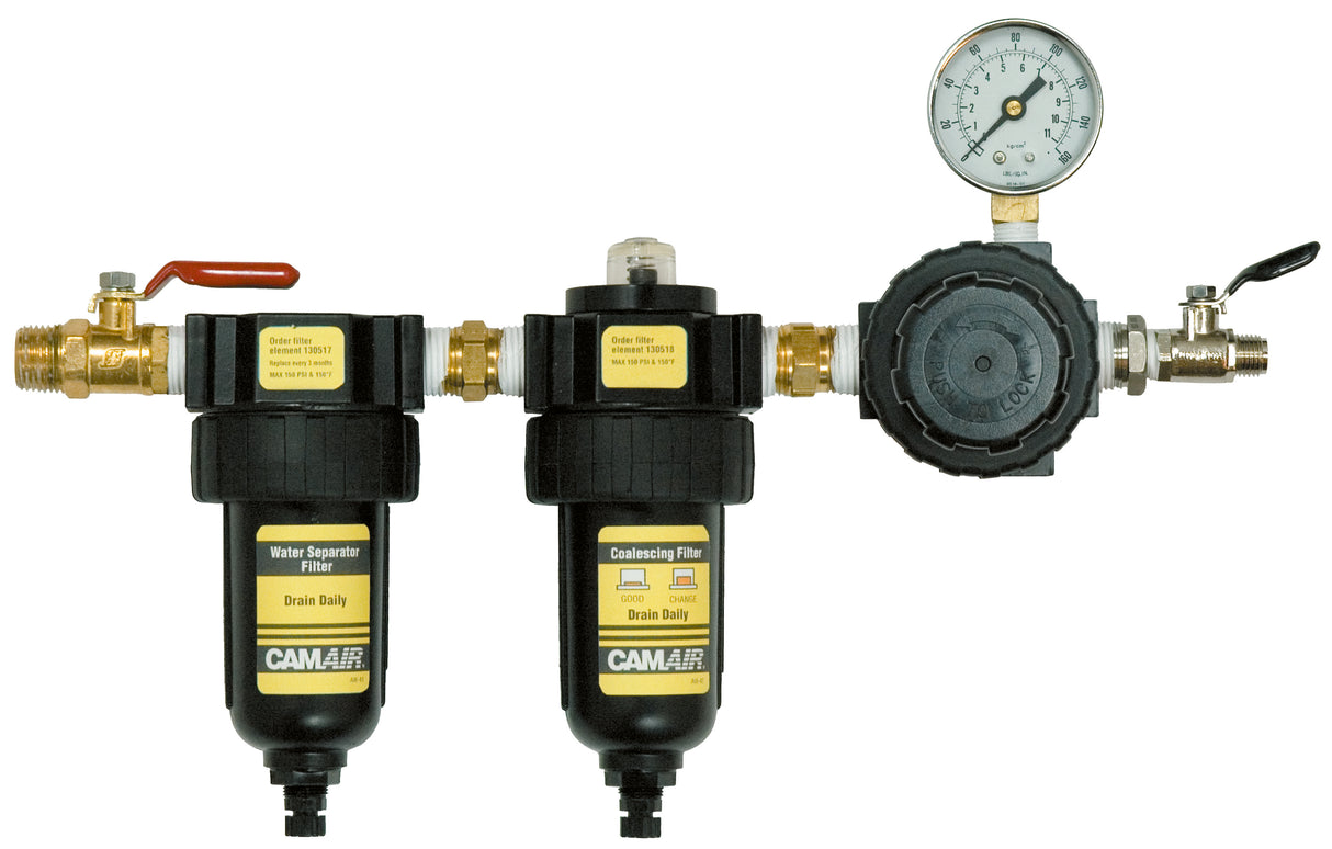 DeVilbiss CamAir 2-Stage Air Filtration/Regulation Systems