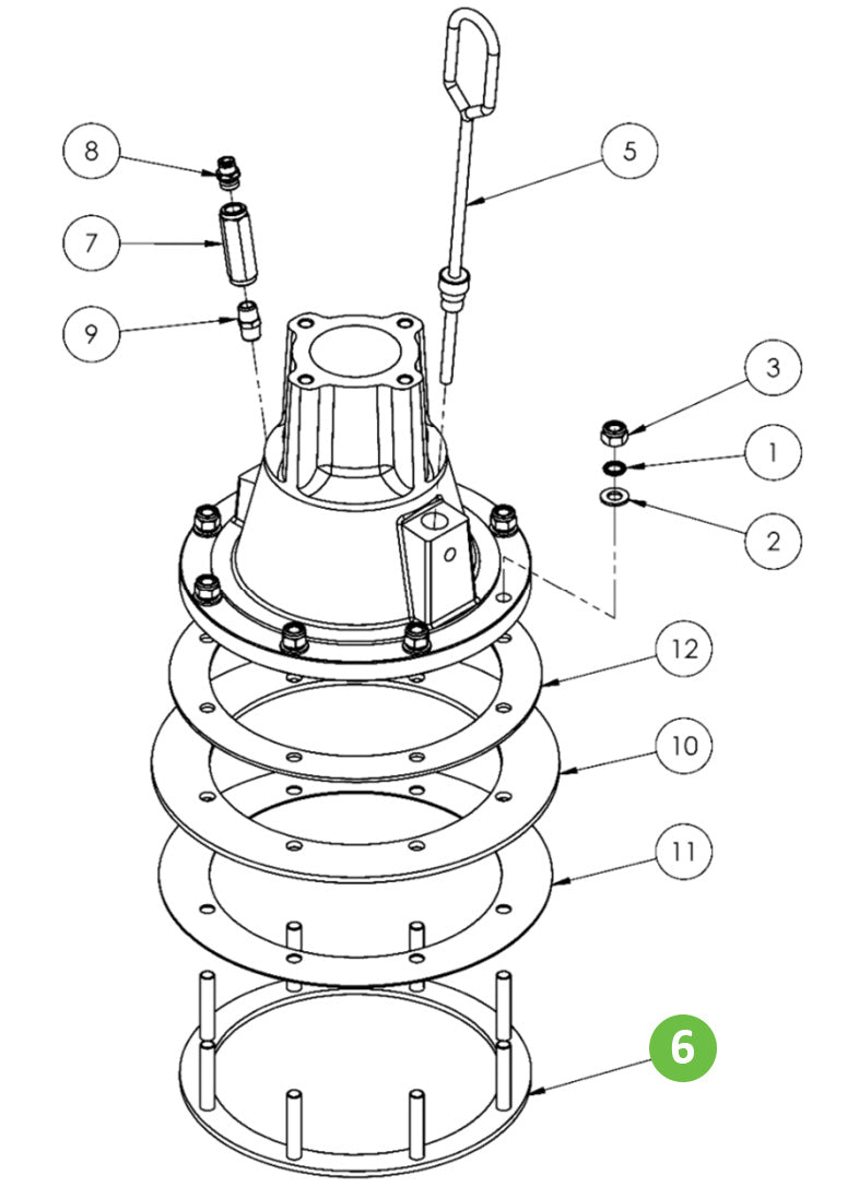 Binks 193758 Lower Seal Clamp Ring Assembly