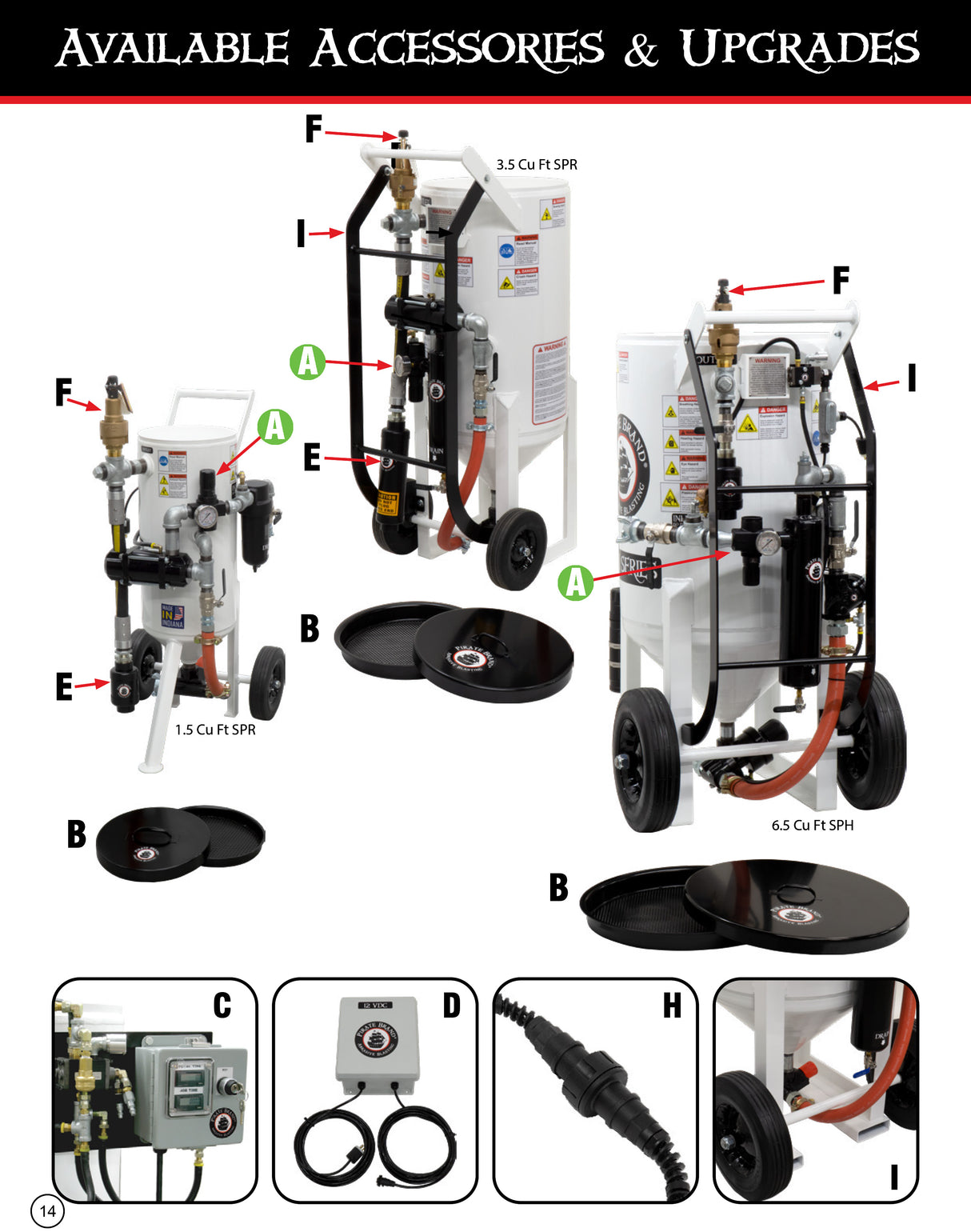 Brochure for S-Series Portable 1.5/3.5/6.5 cu ft  ACCESSORIES