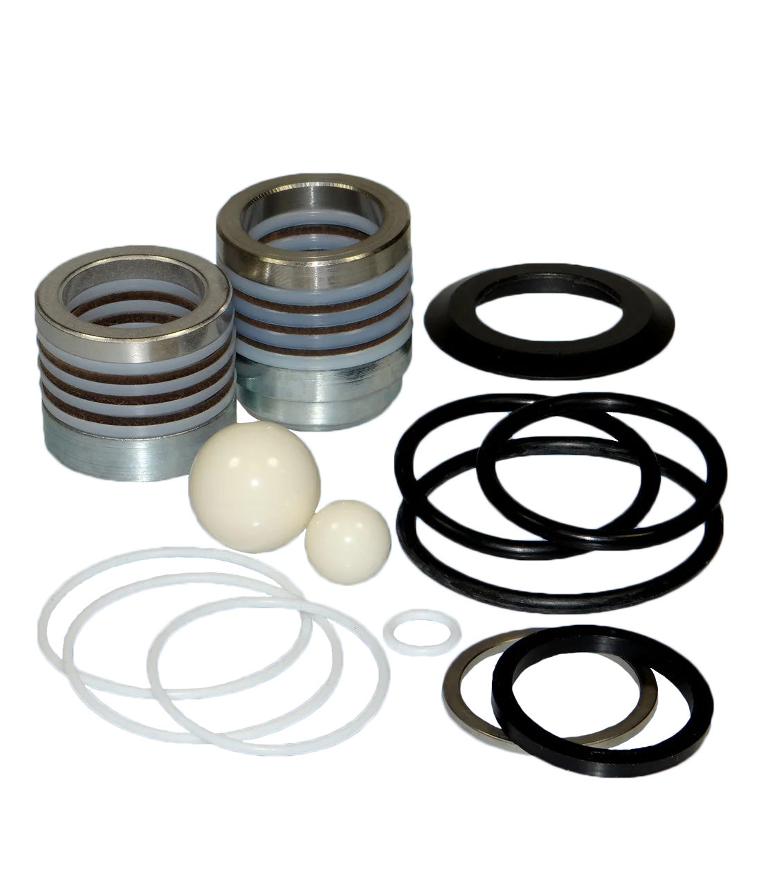 Aftermarket GRACO® 16X431 Pump Repair Kit with leather & polyethylene packings, ceramic balls (Non-OEM)