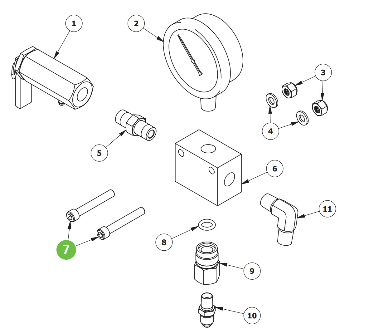 Binks 20-5299 Socket Head Cap Screw
