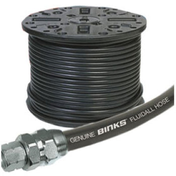Conjunto de manguera de fluido Binks de 1/4" de diámetro interior x 1/2" de diámetro exterior; roscas de 3/8" nps(f)