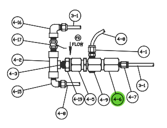 ADAPTADOR DE VÁLVULA CCV-12-SS DE RANSBURG 