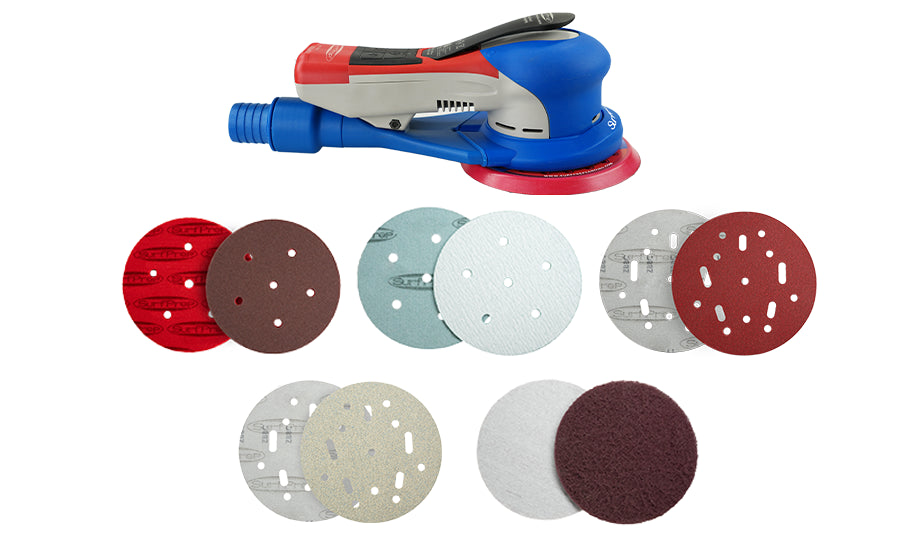 Kits de sistema de lijado eléctrico Ray ProFoam de 5" de SurfPrep - 2.ª generación 
