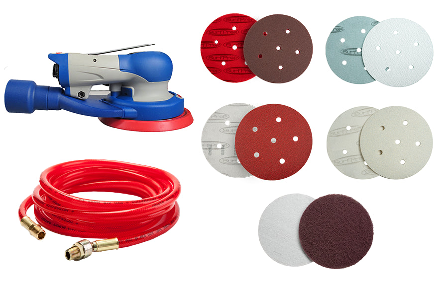 Kits de sistema de lijado Trident Air ProFoam de 5" de SurfPrep 