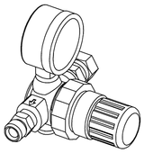 Binks 85-441 Air Regulator And Gauge Assembly