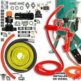 Pirate Brand - ZERO Style Blast Cabinet Conversion Kit, Combination/APV-Urethane Sleeve w/Palm Blowdown Pneumatic 1" (Pressure Hold)