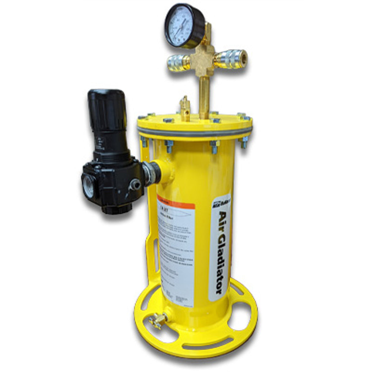 Pirate Brand - BULLARD®, AirGladiator Series, Filter Assembly, 2-Outlet Filter With Pressure Gauge, Relief Valve, Pressure Regulator, and Hose Adaptor Fitting (2 Hose Adaptor Fitting)