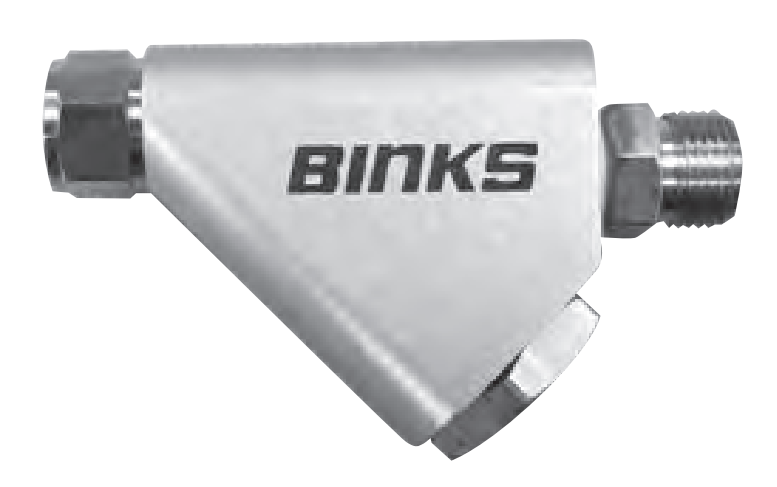Binks low pressure inline Y-strainer - Total Finishing Supplies