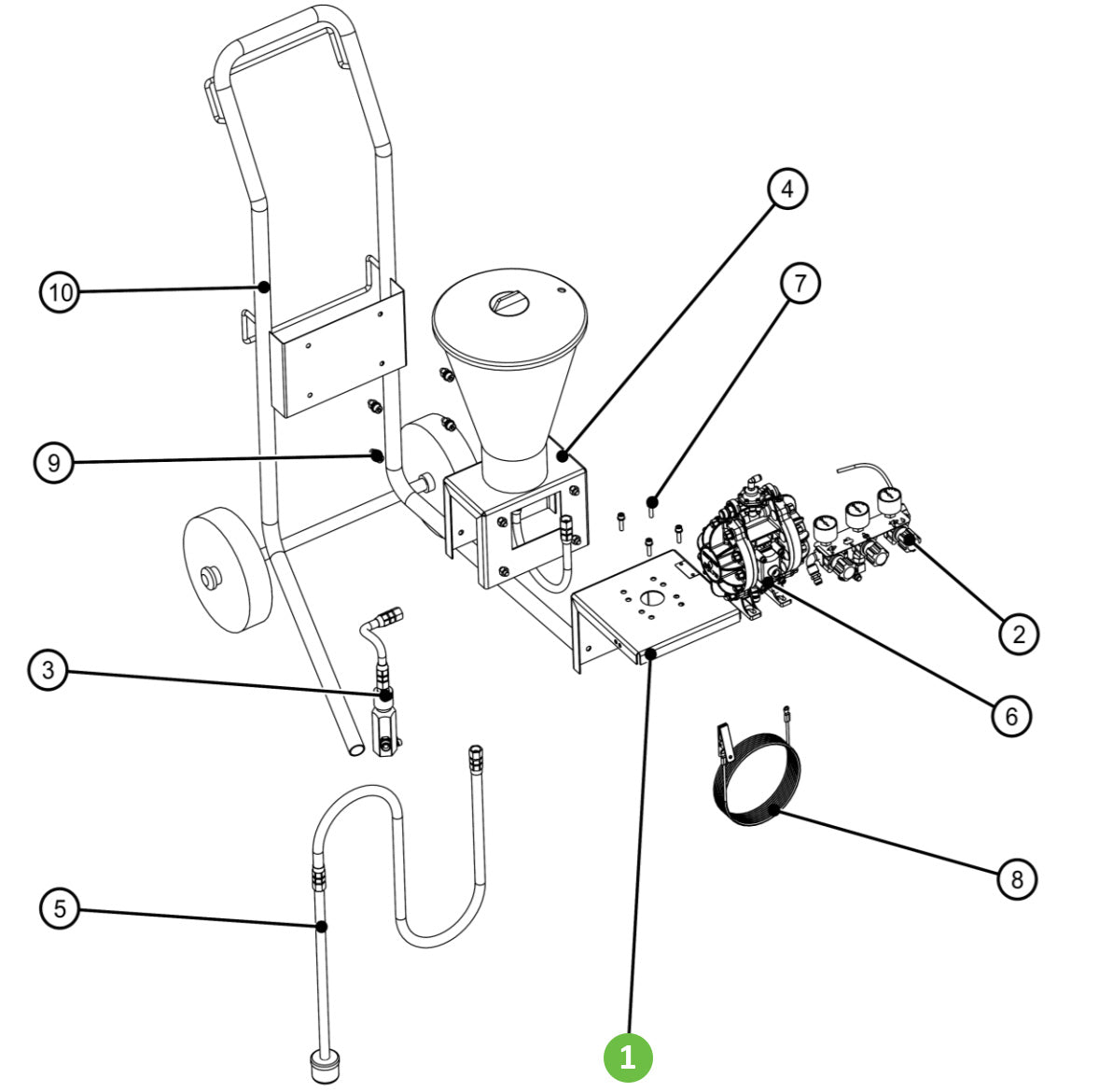 Binks DVX-101 Wall Bracket