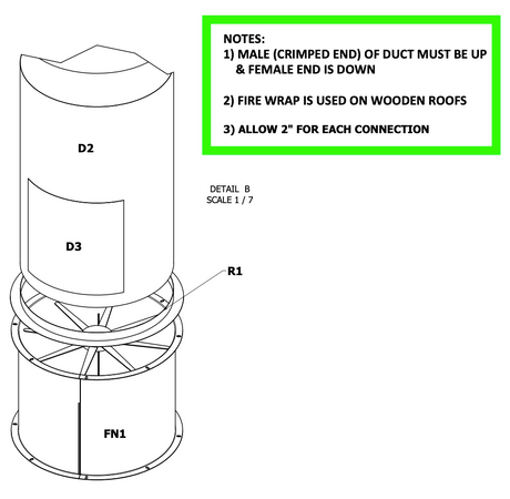 Standard Exhaust Stack - Paint Spray Booth - Total Finishing Supplies