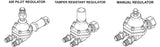 DeVilbiss HGS-5242 HGS Stainless Steel Fluid Regulator (Various Options)