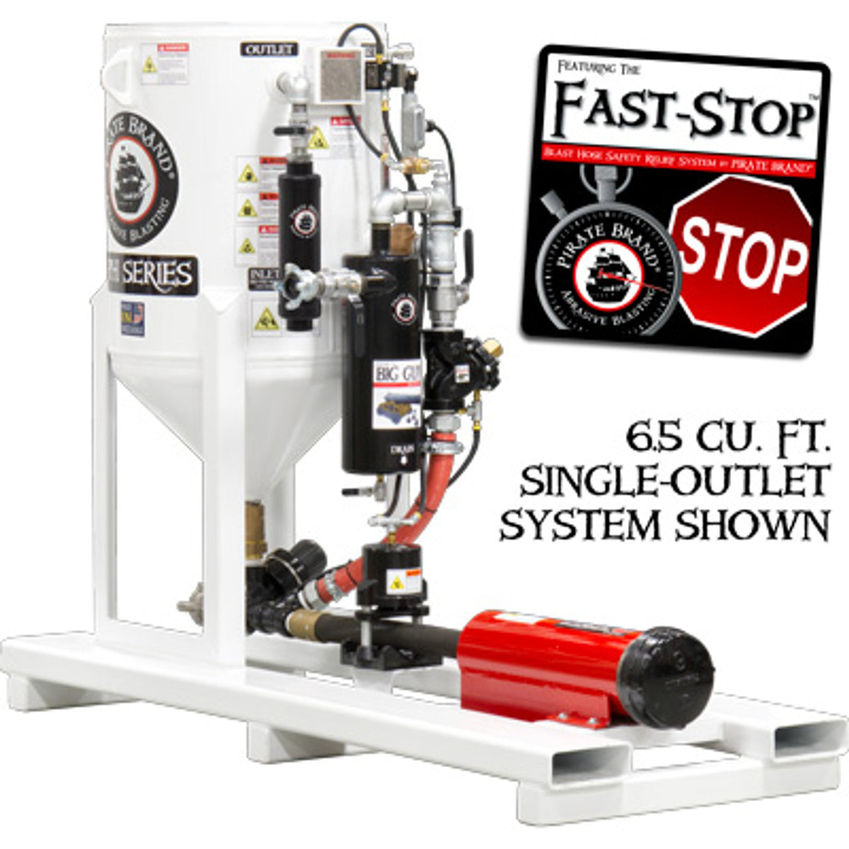 Pirate Brand, S-Series - 20 CU FT., SINGLE OUTLET, FAST-STOP™ - Blast