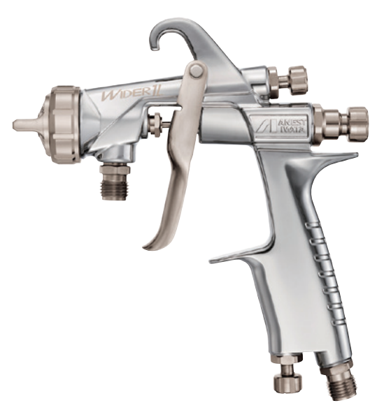 HVLP siphon feed spray gun WIDER1L with split nozzle technology