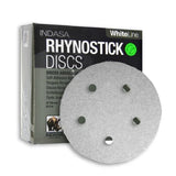 INDASA 5" Rhynostick WhiteLine 5-Hole Vacuum Sanding Discs, 51 Series