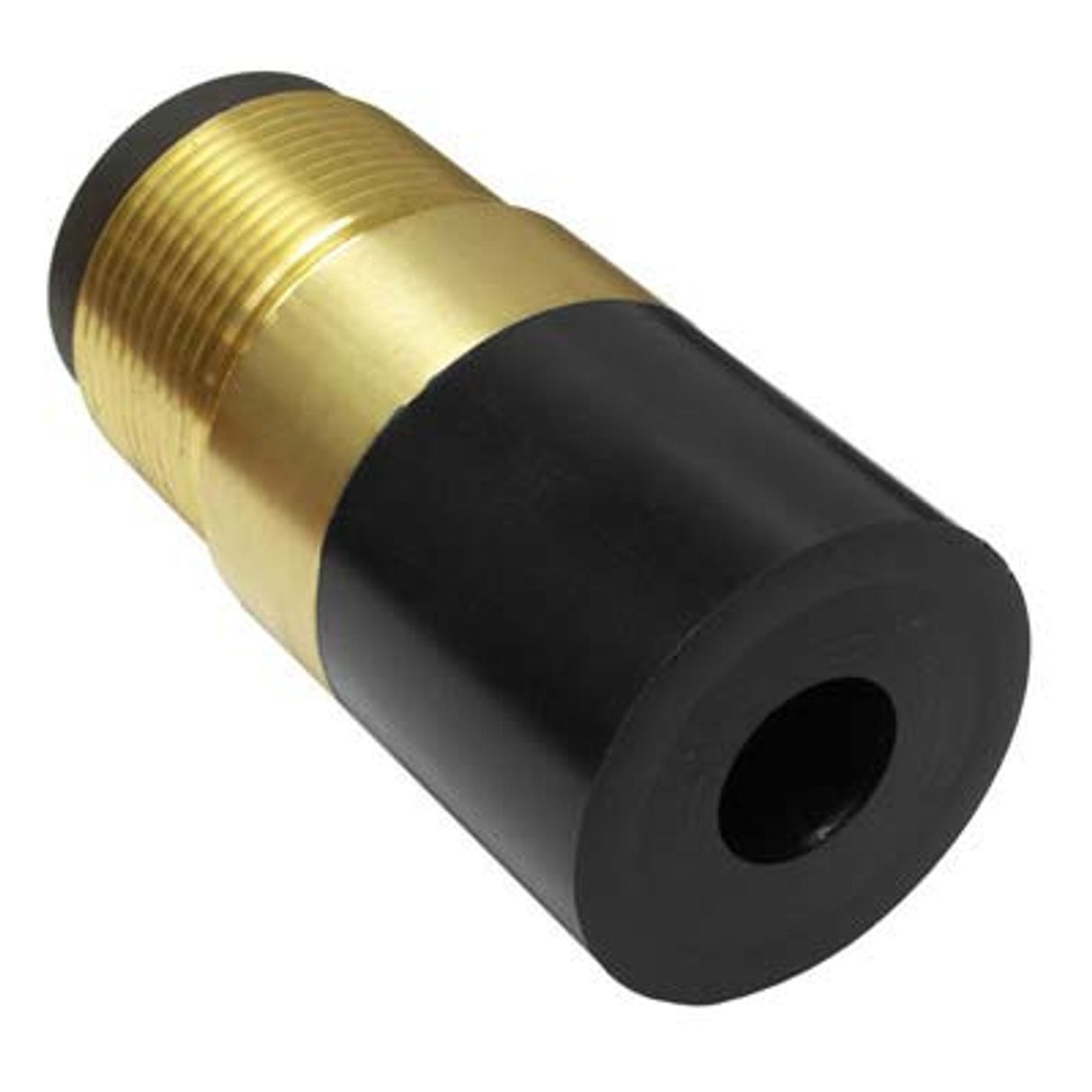 Pirate Brand - Nozzle, Tungsten Carbide, Short Straight Bore, 1" Entry, 1-1/4" Brass Thread, Poly Jacket