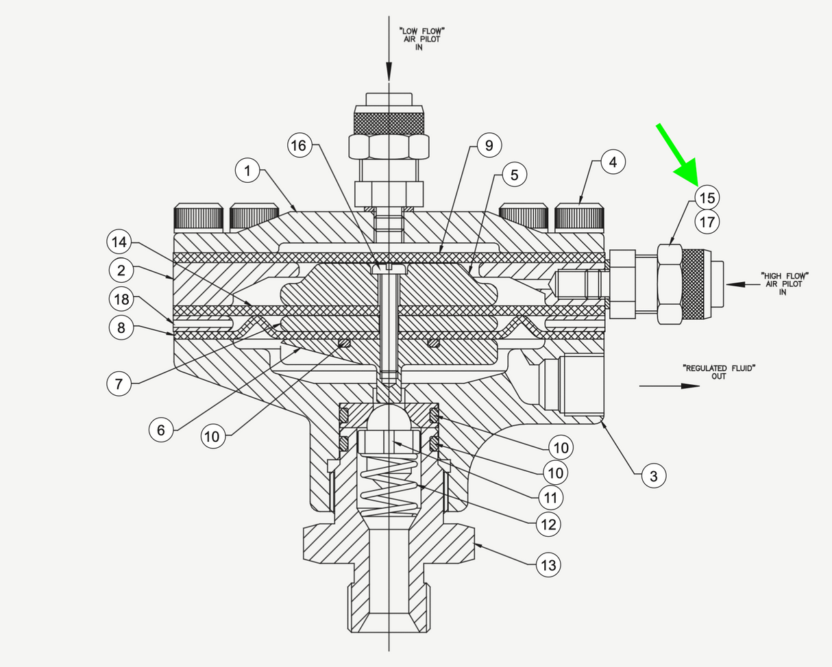 Kit de reconstrucción del regulador Ransburg 73913-00 DR-1 