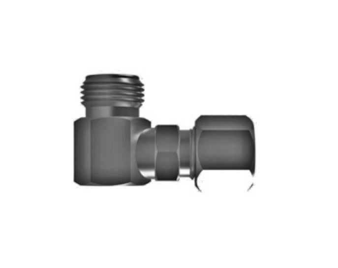 Hosco SST Stainless Steel Fittings and Adaptors, Thread x Tube Elbow, Male Straight x Tube Fitting 90°