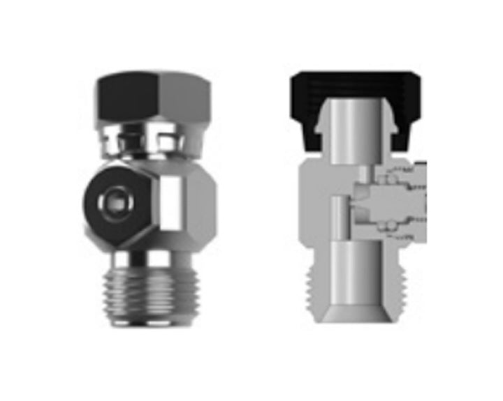 Hosco Spray Gun Connectors, Restrictors, Externally Adjustable, Female Straight x Male Straight, RIA