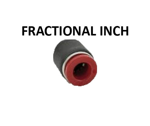 Hosco Push to Connect Fittings, Fractional Inch, Cap (Various Size Options)