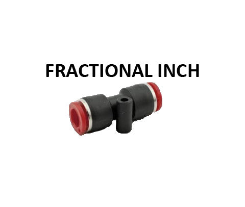 Hosco Push to Connect Fittings, Fractional Inch, PTC Union Straight (Various Size Options)