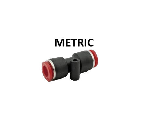 Hosco Push to Connect Fittings, Metric, PTC Union Straight (Various Si