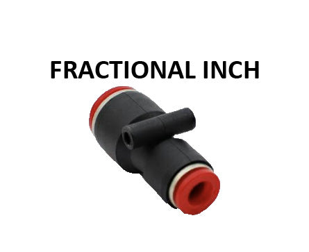 Hosco Push to Connect Fittings, Fractional Inch, Reducer (Various Size Options)