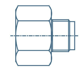 Sagola Brass Threaded Connector - Female to Male / Male to Female